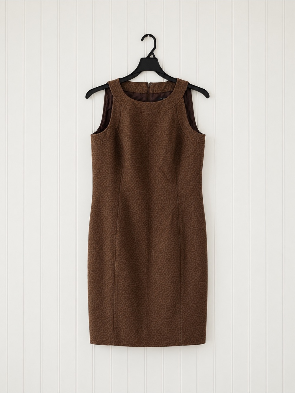 Ann Taylor Brown Sleeveless Sheath Dress